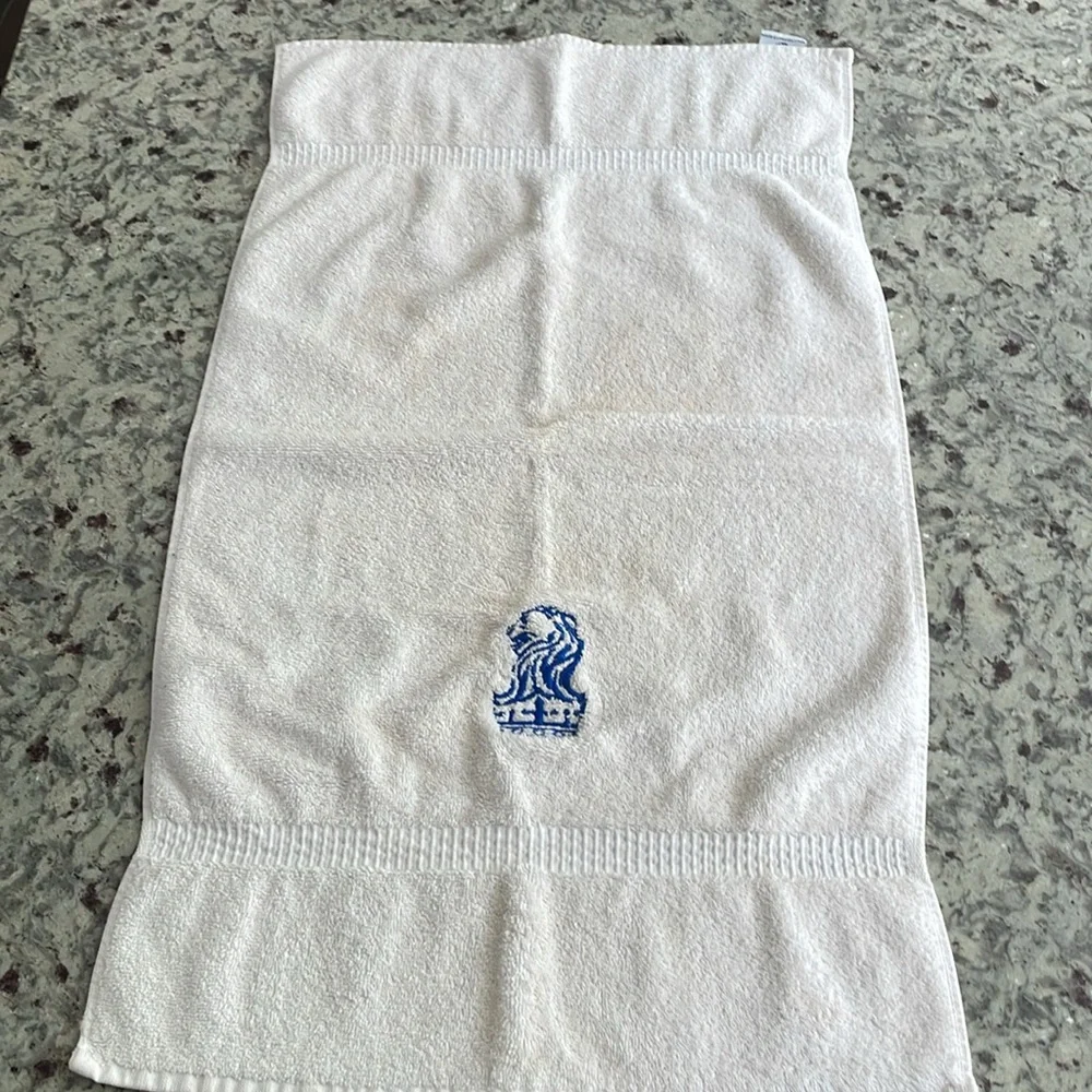 Ritz Carleton white hand towel.